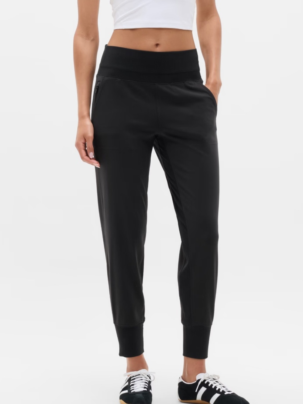 Athleta Venice High Rise Athleisure Travel Jogger Black Size Small